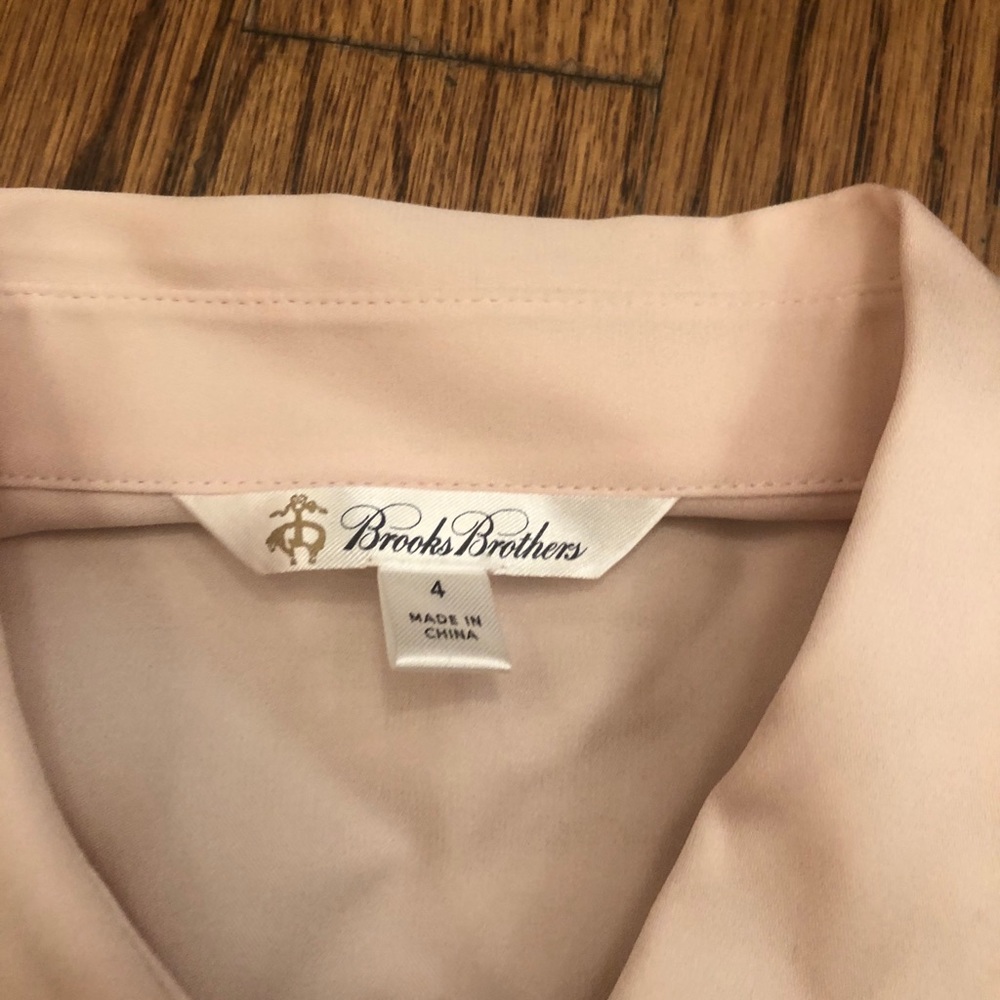 NWT Pink Brooks Brothers Silk Blouse